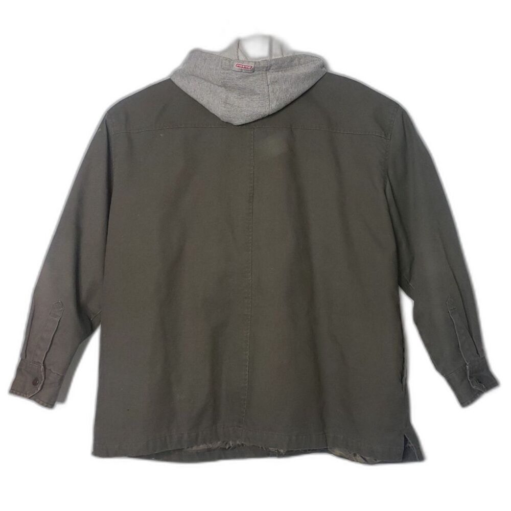 DICKIE'S Green and Gray Hooded Work Jacket Mens Size XL - Picture 2 of 6
